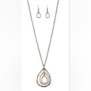 Going For Grit - black - Necklace with Earrings